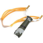 Wolike Powerful Aluminium Alloy Rubber Tubing Camouflage Bow Catapult Outdoor Hunting Fishing Slingshot With Plastic Handle