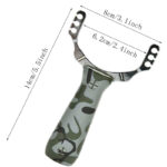 Wolike Powerful Aluminium Alloy Rubber Tubing Camouflage Bow Catapult Outdoor Hunting Fishing Slingshot With Plastic Handle - Image 3