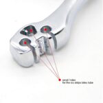 Wolike Powerful Aluminium Alloy Rubber Tubing Camouflage Bow Catapult Outdoor Hunting Fishing Slingshot With Plastic Handle - Image 7