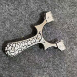 Wolike Aluminum Alloy Outdoor Hunting Slingshot Powerful Slingshot Bow Hunting Catapult With Rubber Band(Silver) - Image 8