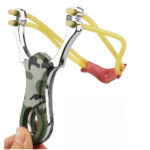 Wolike Slingshot Profesional Hunting Catapults Aluminium Alloy Slingshot with Rubber Bands (Camouflage)