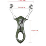 Wolike Slingshot Profesional Hunting Catapults Aluminium Alloy Slingshot with Rubber Bands (Camouflage) - Image 3