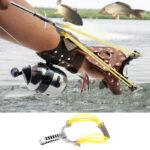 Wolike Aluminum Alloy Outdoor Hunting Slingshot Powerful Slingshot Bow Hunting Catapult With Rubber Band - Image 4